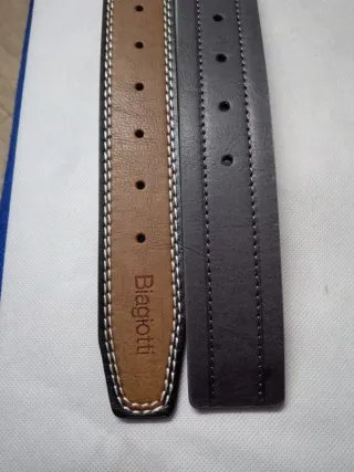 Coppia Cinture Uomo Ecopelle