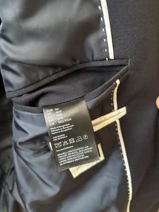 Americana Slim Fit Azul Marino Talla 50