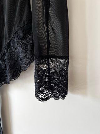 Body de encaje transparente talla L / XL