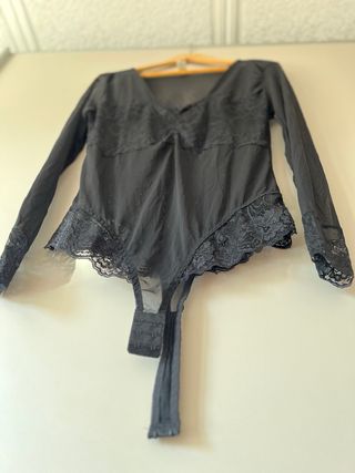 Body de encaje transparente talla L / XL