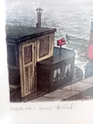 Litografía Rafael Ortíz Alfau