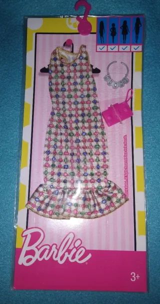 4 Vestidos Barbie Blister Sin Abrir