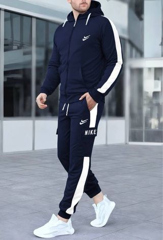 Conjunto deportivo Nike blanco y negro