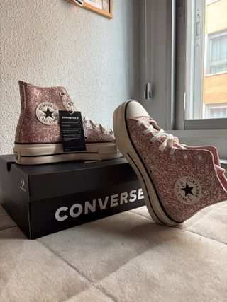Converse plataforma talla 39
