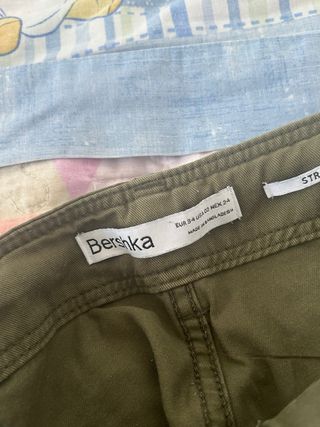 Pantalones cargo mujer talla 34 verde militar