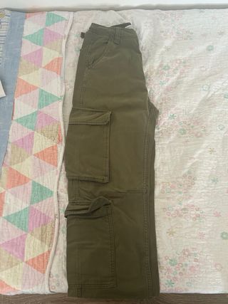 Pantalones cargo mujer talla 34 verde militar