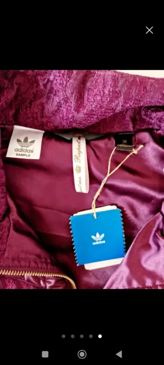 Chaleco Adidas Morado Bordado