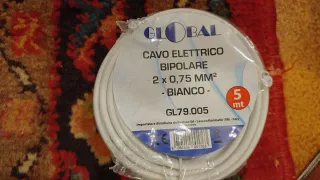 Cavo Elettrico Globale Bipolare 5mt