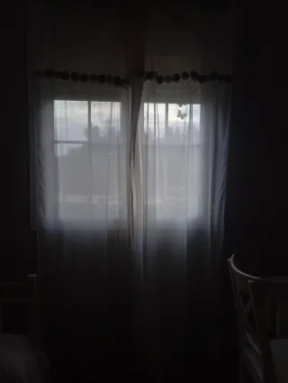 Cortinas de tela con barra incluida