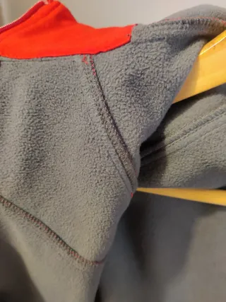 Chaqueta Ternua niño roja y gris