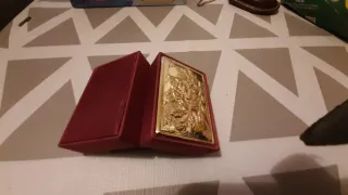 Portagioie vintage con coperchio in argento