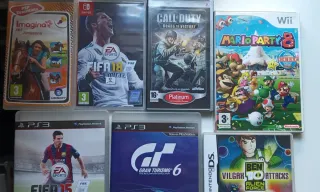 Scatole vuote di videogiochi PSP, NDOS, PS3