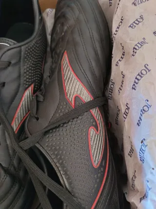 Botas de fútbol Joma césped negro