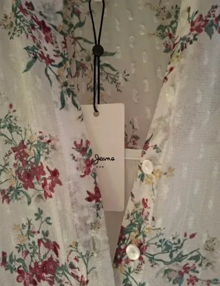 Vestido Pepe Jeans floral blanco talla M
