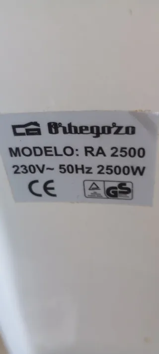 Radiador Aceite Orbegozo RA 2500