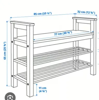 Banco Zapatero Ikea Hemnes Blanco
