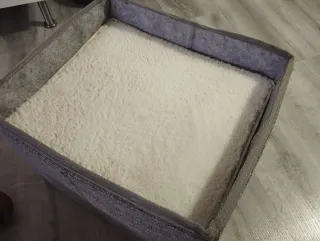 Casita Cama Rascador Gato Gris