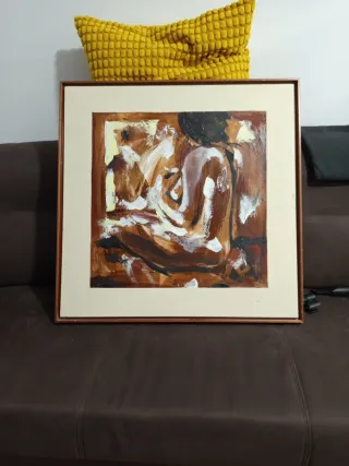 Cuadro abstracto figura humana