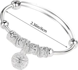 Pulsera fina plata ley ajustable. Silver 925.