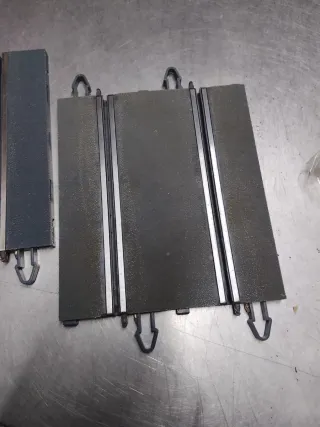 Scalextric 2 rectas 180mm Powerline gris