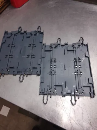 Scalextric 2 rectas 180mm Powerline gris