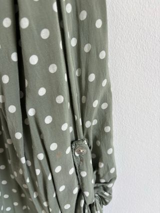 Blusa lunares verde talla L-XL
