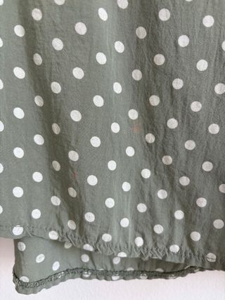 Blusa lunares verde talla L-XL