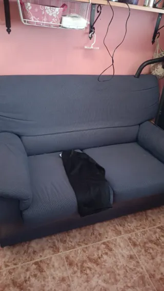 Sofá de 2 plazas gris