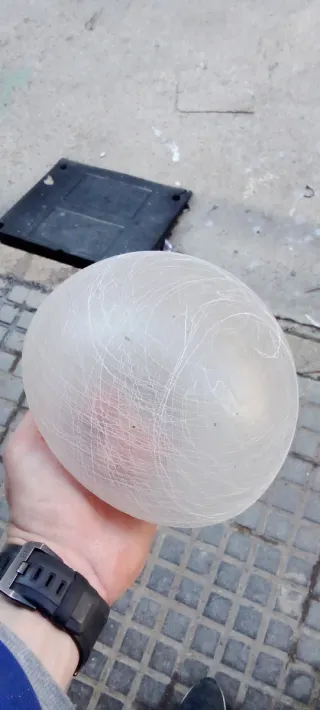 Globo cristal para lámpara de techo