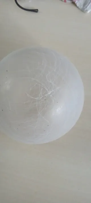 Globo cristal para lámpara de techo