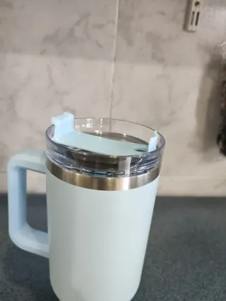 Taza de Acero Inoxidable con Asa