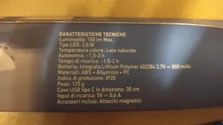 Lampada LED sottopensile bianca metallo