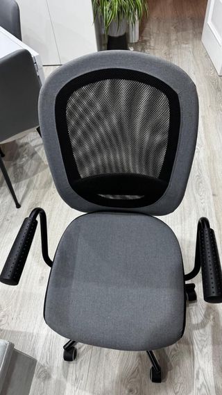 Silla de escritorio ergonómica gris de ikea
