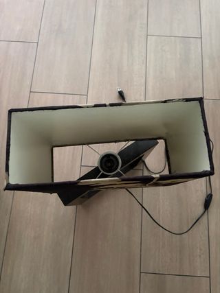 Lampara diseño con base de hierro fundido pesado