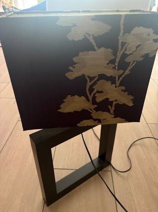 Lampara diseño con base de hierro fundido pesado