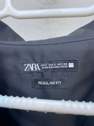 Camisa Zara Negra Talla S