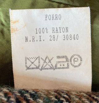 Chaqueta de cuadros marrón