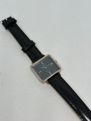 Reloj Omega De Ville Mujer Dorado Negro