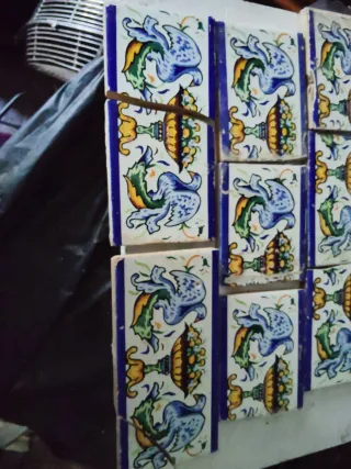Retales Azulejos Antiguos Decorados