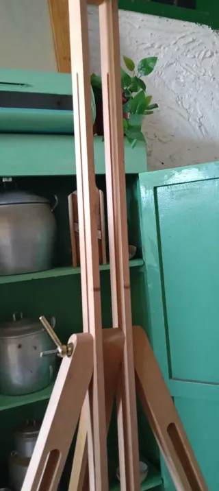 Caballete de pintor de madera