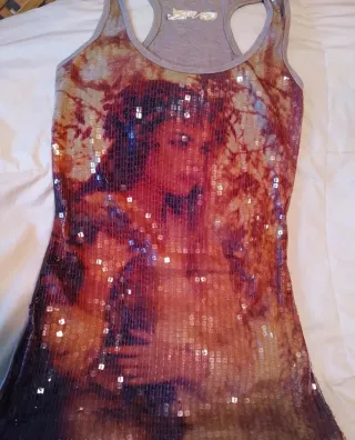 Camiseta lentejuelas Central