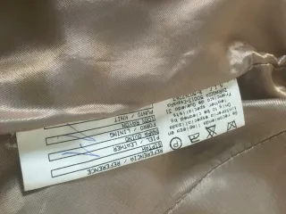 Chaqueta de piel beige