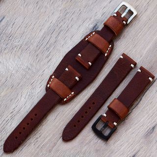 Correa militar de cuero 18-26 mm. Hecho a mano