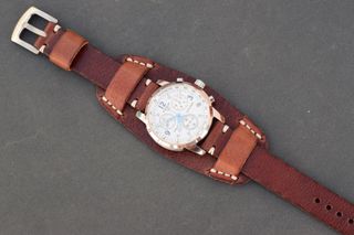 Correa militar de cuero 18-26 mm. Hecho a mano