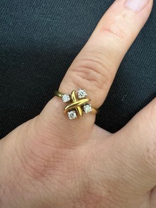 Anillo Tiffany & Co. Oro, platino y Diamantes