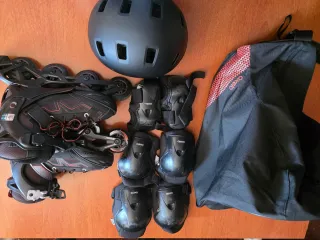 Patines en línea Oxelo niño Pack completo