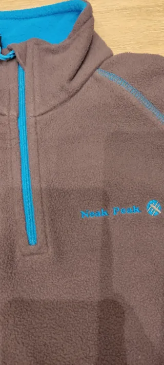 Forro polar niña azul y gris