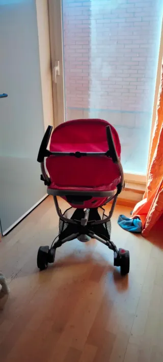Silla de paseo 3 ruedas roja