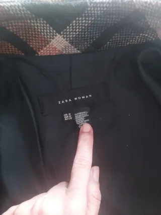 Abrigo Zara cuadros mujer