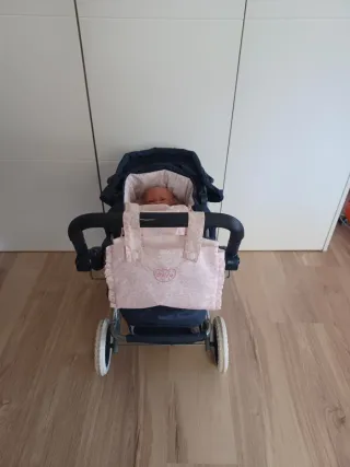 Carrello per passeggini classico blu